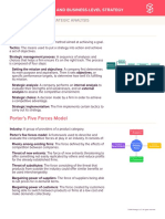 Strategy I Analysis and Business Level Strategy