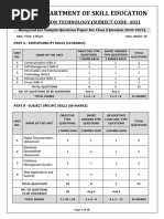 Cbse - Department of Skill Education: Information Technology (Subject Code-402)