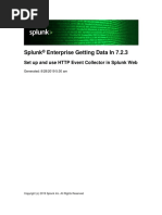 Splunk Enterprise Getting Data in 7.2.3: Set Up and Use HTTP Event Collector in Splunk Web