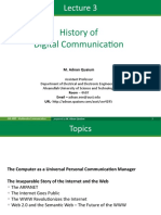 History of Digital Communication and the Evolution of the Internet