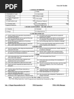 3 Green Lift Checklist Form