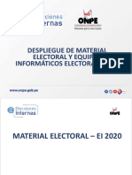 Despliegue de Material Electoral - Material Electoral