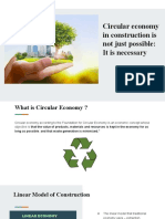 Circular Economy in Construction Is Not Just Possible - It Is Necessary