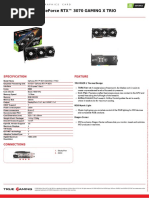 Msi Geforce RTX™ 3070 Gaming X Trio Datasheet