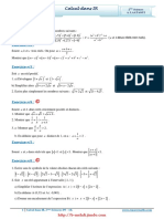 Serie Dexercices Corrigés Math Calcul Dans R 2ème Sciences 1