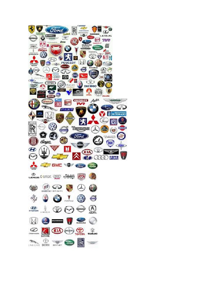 Marcas de Coches Activas y Desaparecidas | PDF | Motores generales |  Fabricantes de automóviles, image size:768x1024