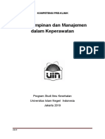 Kepemimpinan Dan Manajemen Dalam Keperawatan: Kompetensi Pre-Klinik