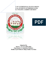 Nutritional Status of Medical Students