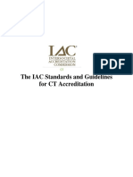 The IAC Standards and Guidelines For CT Accreditation