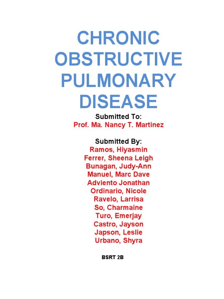 Understanding Chronic Obstructive Pulmonary Disease | PDF | Chronic ...