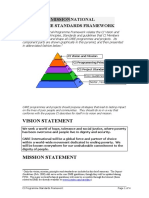Care International Programme Standards Framework Vision and Mission