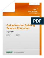 Guidelines For Building Science Education: August 2017