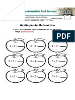 Avaliação de Matematica