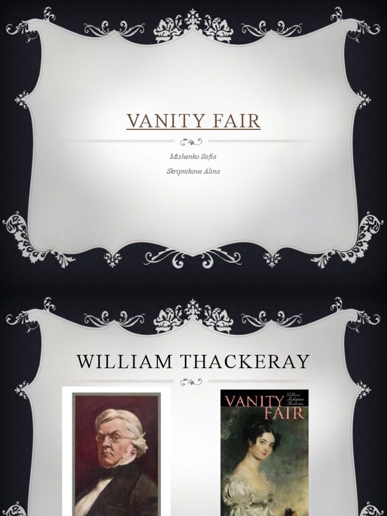 Vanity Fair: Key Characters Overview | PDF