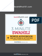 Swahili 3 Minute Kobo Audiobook