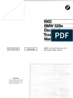 1982 BMW 528e Electrical Troubleshooting Manual PDF