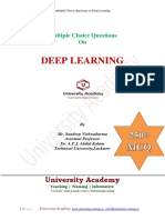 Multiple Choice Questions on Deep Learning