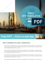 Burj Al Arab Hotel in Dubai PowerPoint Templates Standard