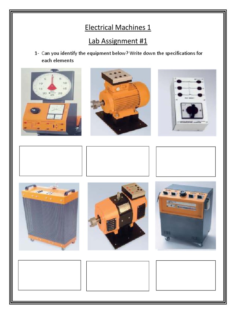Electrical Machines 1 Lab Assignment #1 | PDF