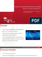 ProQuest Dissertations&Theses Global Ne Için Ve Nasıl Kullanılır