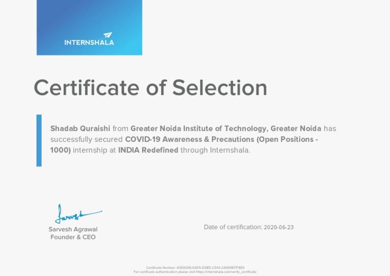 Internship Certificate | PDF | Business | Technology & Engineering
