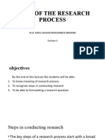 Steps of The Research Process