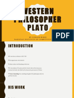 Western Philosopher Plato: by Zohaib Burki Pakistan Institute of Competitive Studies