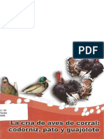 La Cría de Aves de Corral Codorniz, Pato y Guajolote PDF