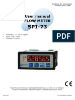 User Manual Flow Meter: - Firmware: v.5.08 or Higher - Input Type: Pulse - Totalizer Function