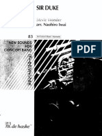 SIR DUKE Original (Wonder - Iwai) SCORE and PARTS (OK J. Cantos) PDF