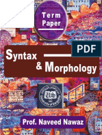 Syntax and Morphology