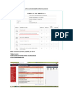 ACTUALIZACION DE RECORD ACADEMICO