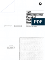 1985 BMW 318i - 325e Electrical Troubleshooting Manual