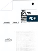 1986 BMW 735i Electrical Troubleshooting Manual