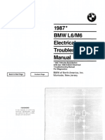 1987 BMW L6 - M6 Electrical Troubleshooting Manual PDF