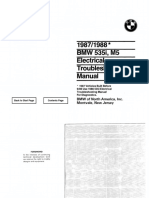1987-1988 BMW 535i - M5 Electrical Troubleshooting Manual PDF