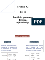 Svenska A2, Del 11, Indefinita Pronomen