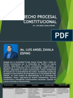 Derecho Procesal Constitucional: Ms. Luis Angel Zavala Espino