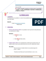 Hoja Informativa 5° GRADO El Predicado