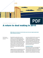 McKinseyQuarterly - A Return to Deal Making in 2010