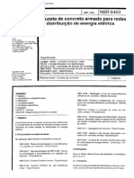 NBR08453-ABR1984 - Cruzeta de Concreto Armado para Redes de Distribuição de Energia Elétrica (Especificação) PDF