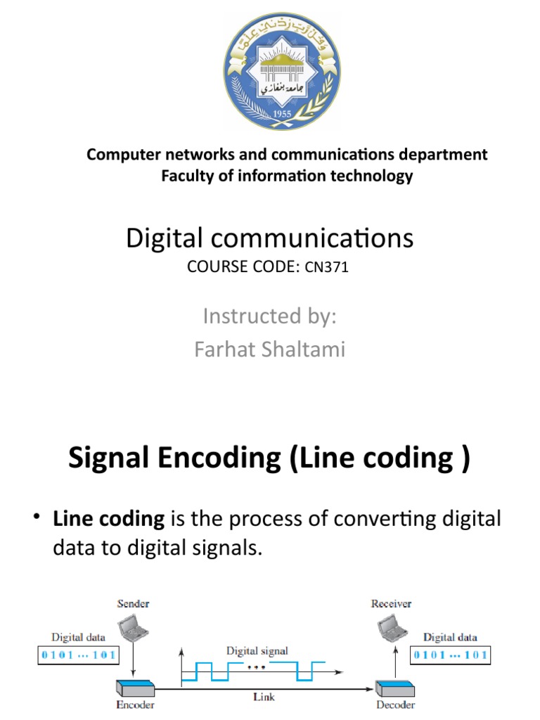 Digital Signal Encoding Basics | PDF