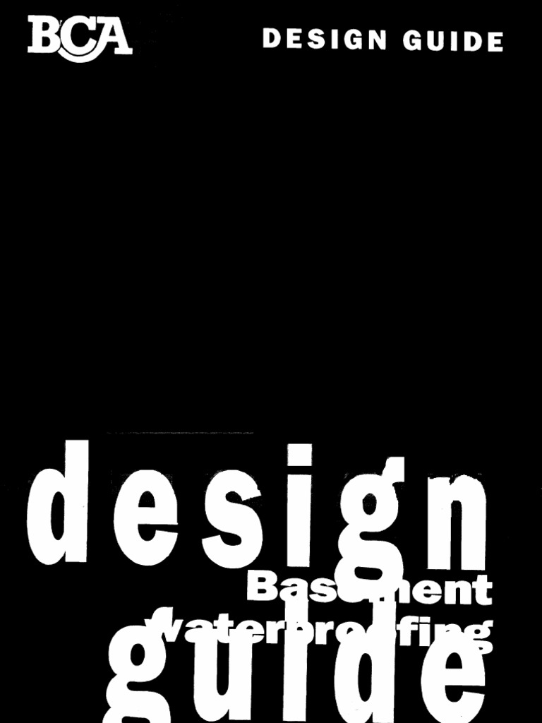Design Guide For Basement Waterproofing | PDF | Technology & Engineering