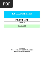 EZ 2/3/5 SERIES: Parts List