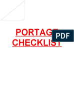 Portage Checklist