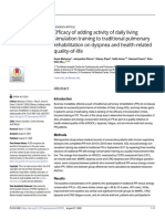 Efficacy of Adding Activity of Daily Living Simulation Training To Traditional Pulmonary Rehabilitation On Dyspnea and Health-Related Quality-Of-Life