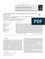 Spin transport in carbon nanotube magnetic tunnel junctions_ A first principle study _ Elsevier Enhanced Reader