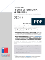 Manual Informe de Referencia de Terceros 2020