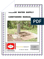 HELVETAS S.F. Village Water Supply. Caretakers Manual
