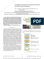 Design of Dual-Band Transparent Antenna by Using Nano-Structured Thin Film Coating Technology